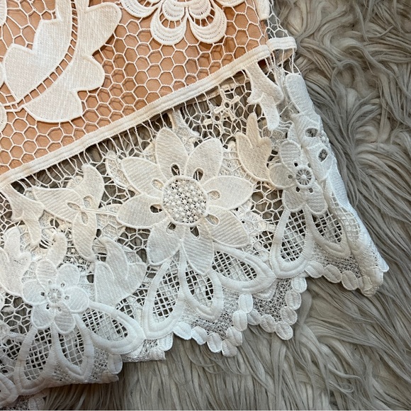 Endless Rose White Cream Sheer Lace Pencil Skirt - Picture 10 of 11